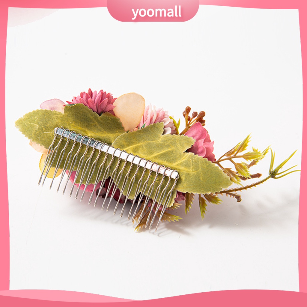 Lược Cài Tóc Mật Độ Chống Trượt Hình Hoa Lá