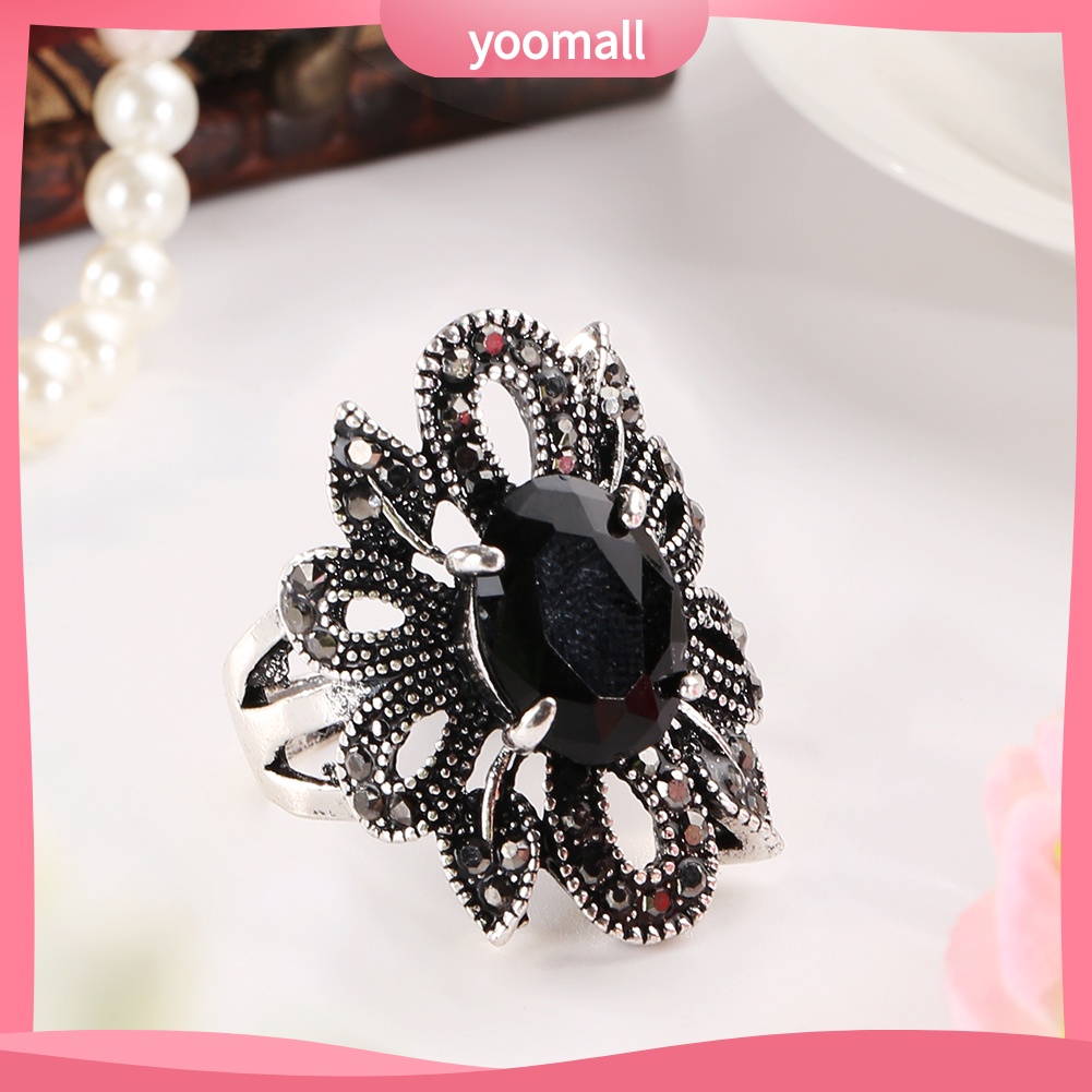 Nhẫn Hợp Kim Mặt Hoa Phong Cách Vintage Thời Trang Dành Cho Nữ