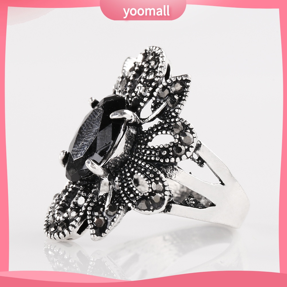 Nhẫn Hợp Kim Mặt Hoa Phong Cách Vintage Thời Trang Dành Cho Nữ