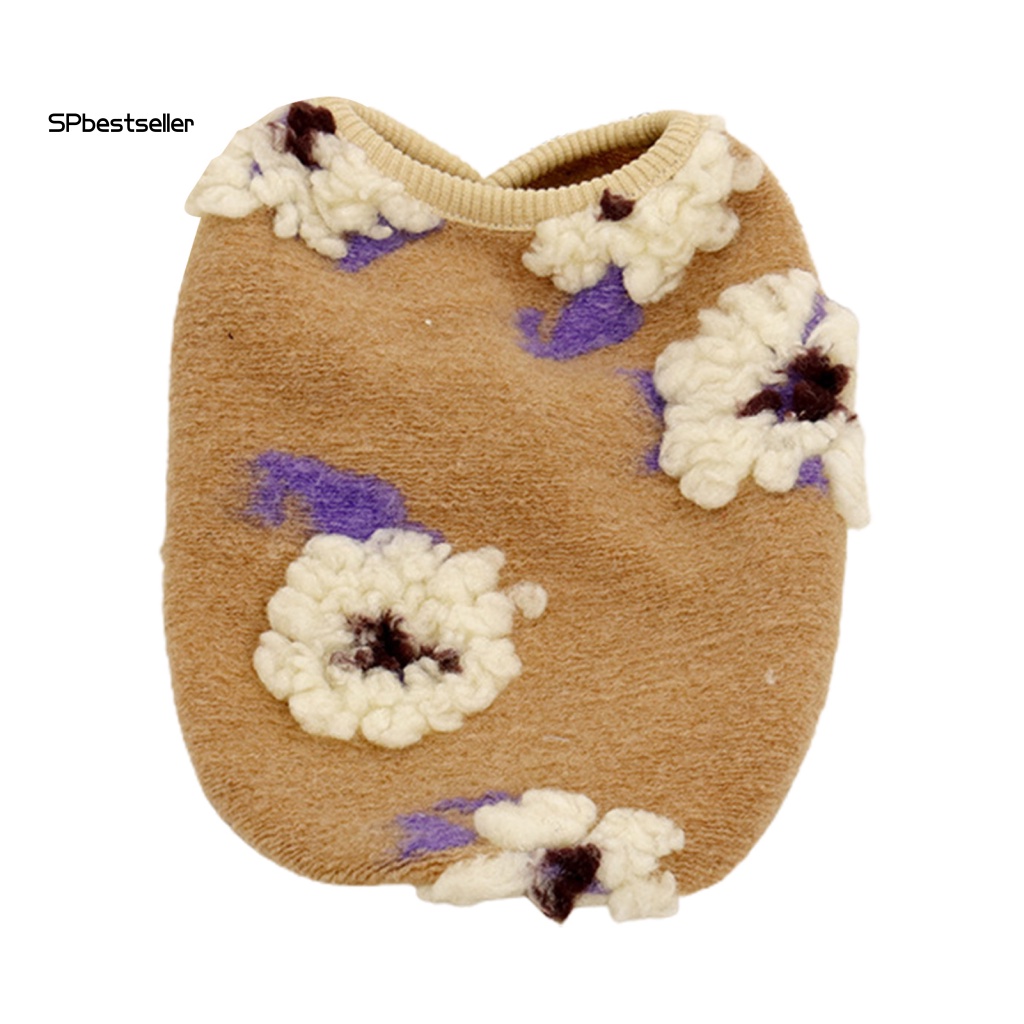 Áo Sweater Màu Trơn Bảo Vệ Cho Thú Cưng Đi Bộ