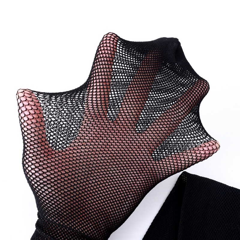 Quần Tất Lưới Siêu Mềm Siêu Co Giãn Kẻ Sọc Rỗng Kiểu Punk Nhật Bản Quyến Rũ Cho Nữ