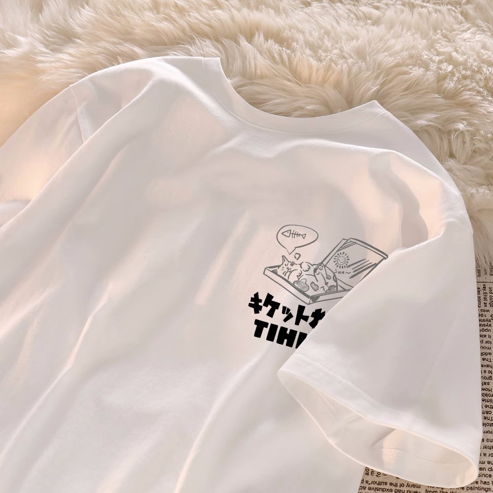 Áo Thun PEWARNA IKAT Tay Ngắn Dáng Rộng Phong Cách Hàn Quốc Thời Trang Mùa Hè Cho Cặp Đôi