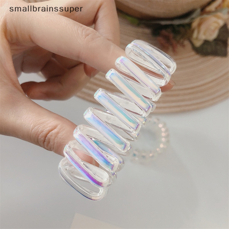 Smallbrainssuper Dây Buộc Tóc Cao Su Không Đường May Cỡ Lớn Màu Đỏ SBS