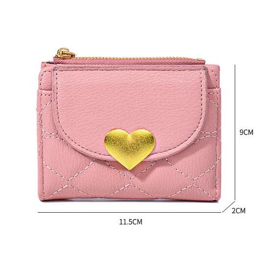 Ví Gấp Đựng Thẻ Dáng Ngắn Sức Chứa Lớn Thêu Họa Tiết Thời Trang Mới 2023