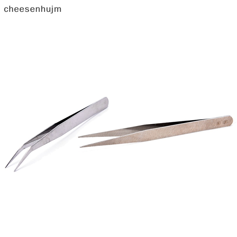 Set 2 Nhíp Gắp Thẳng Bằng Thép Không Gỉ Tiện Dụng