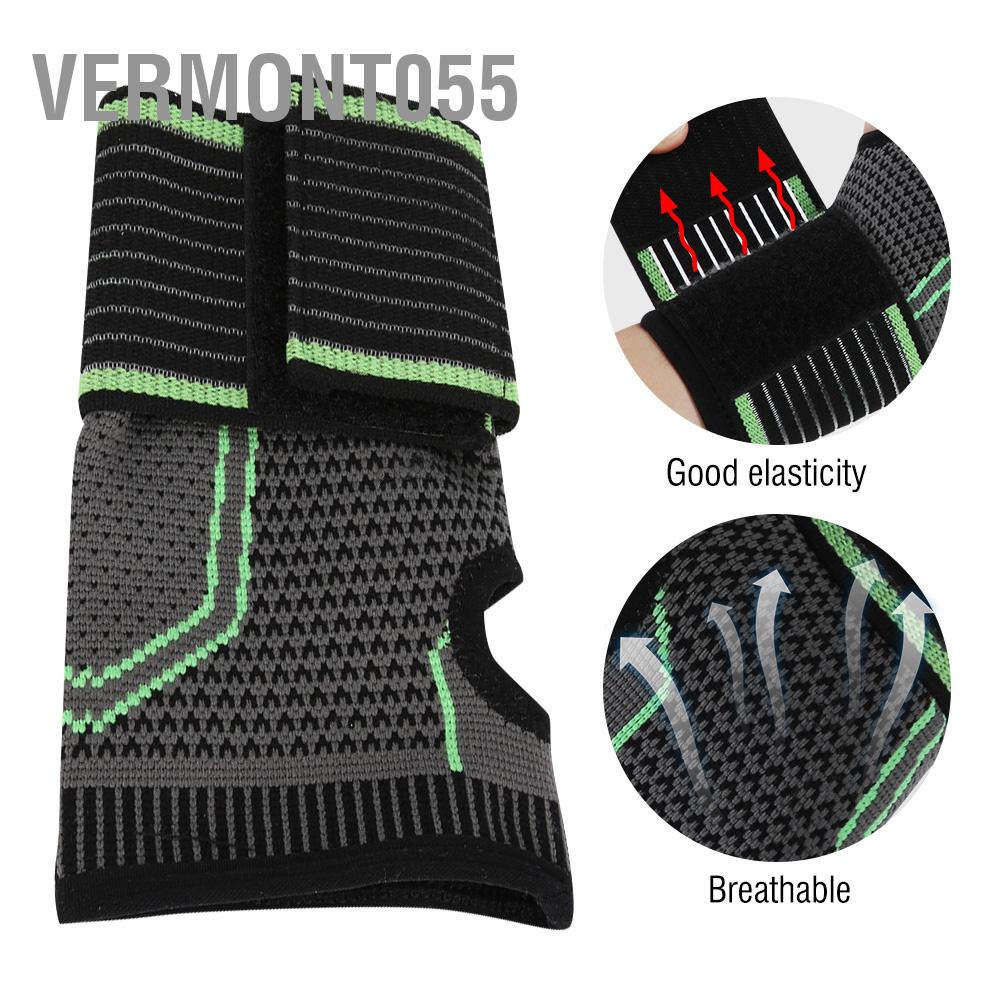 Vermont055 Bảo vệ thể thao Dây đeo cổ tay Bracer với đai áp lực