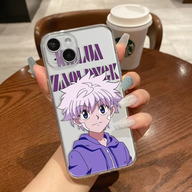 Ốp Điện Thoại TPU Dẻo Họa Tiết HunterxHunter Killua Cho Iphone 11 12 13 14 Pro Max 6 6S 7 8 Plus 13 Mini XS Max XR SE 2022