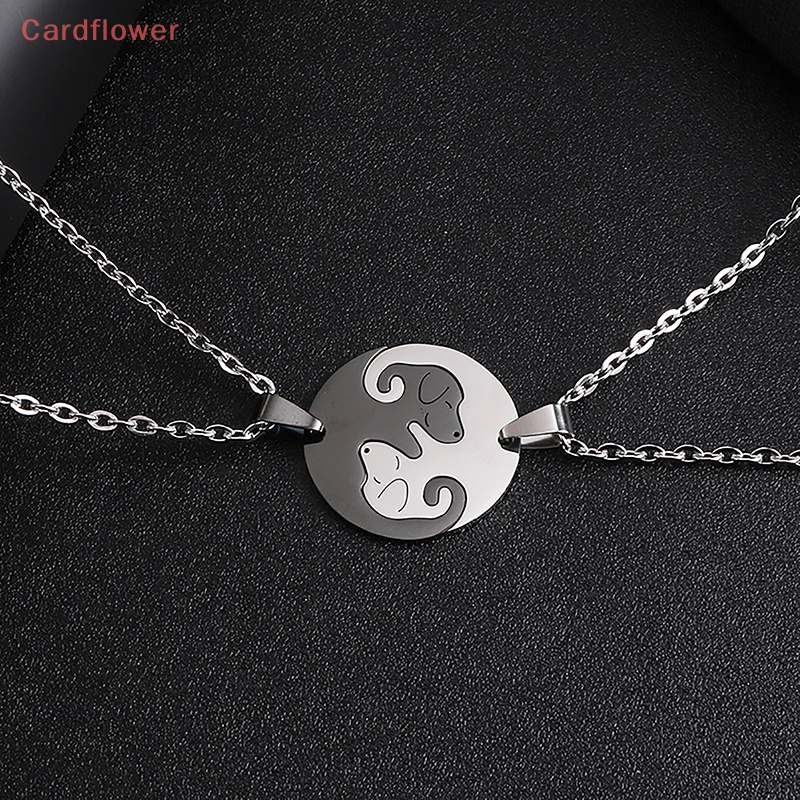 Bộ 2 Vòng cổ Mặt Âm Dương Bằng Thép Không Gỉ Thời Trang Mới