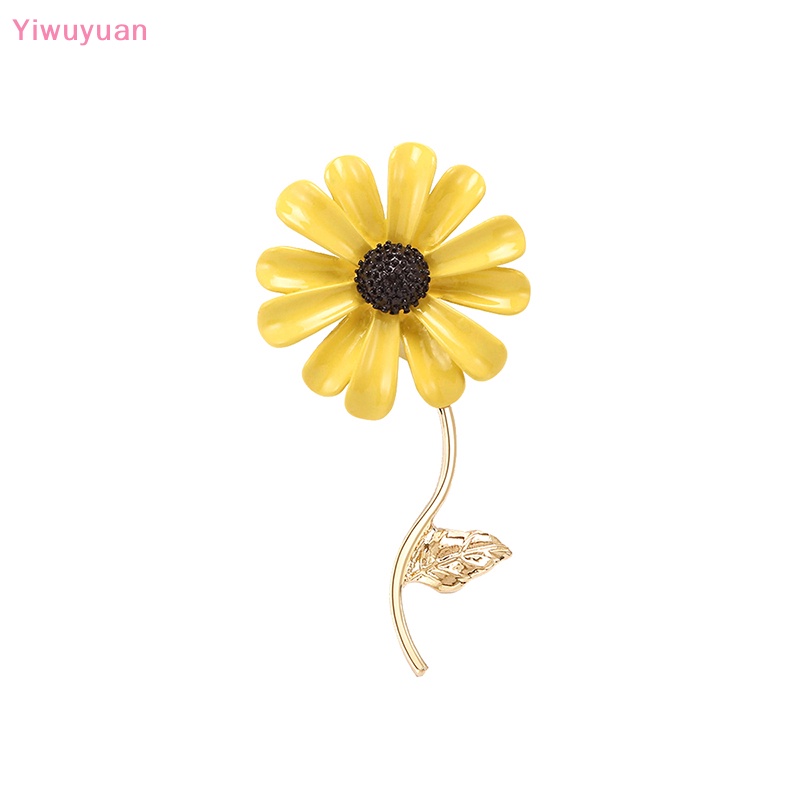 < Yiwuyuan > Ghim Cài Áo Hình Hoa Cúc Khô Sơn Dầu Thanh Lịch Dễ Phối Đồ Chống Ánh Sáng Dành Cho Nữ Dự Tiệc Mới