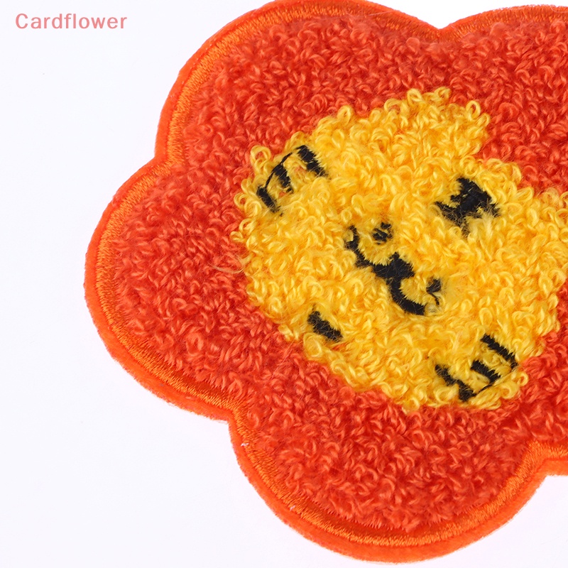 < Cardflower > Móc Khóa Thêu Hình Gấu Nhỏ Dễ Thương Tinh Tế Thời Trang Kèm Thẻ Tên Trang Trí Túi Xách