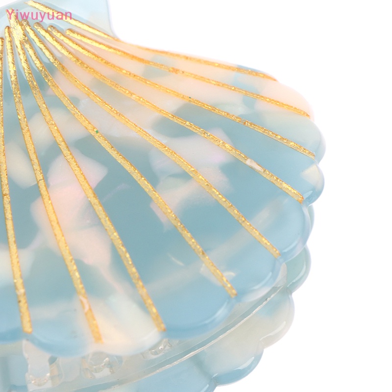 1 Kẹp Tóc Móng Vỏ Sò Bằng Nhựa Acrylic Cho Nữ