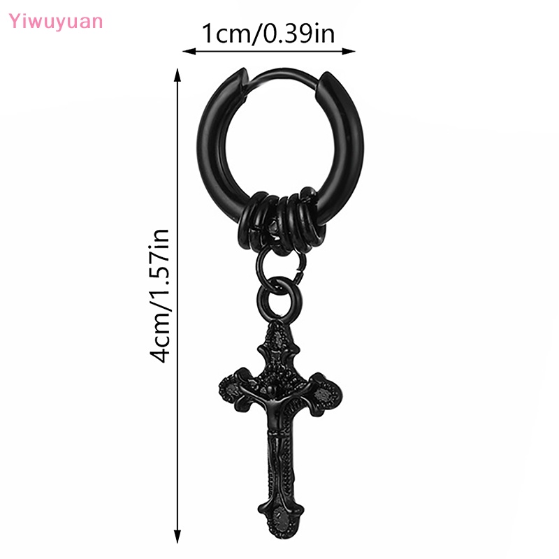 1 Khuyên Tai Tròn Bằng Thép Không Gỉ Thời Trang Mới