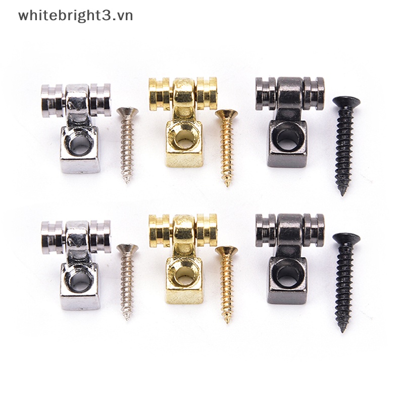 Bộ 2 Con Lăn Cố Định Dây Đàn Guitar Điện Màu Bạc