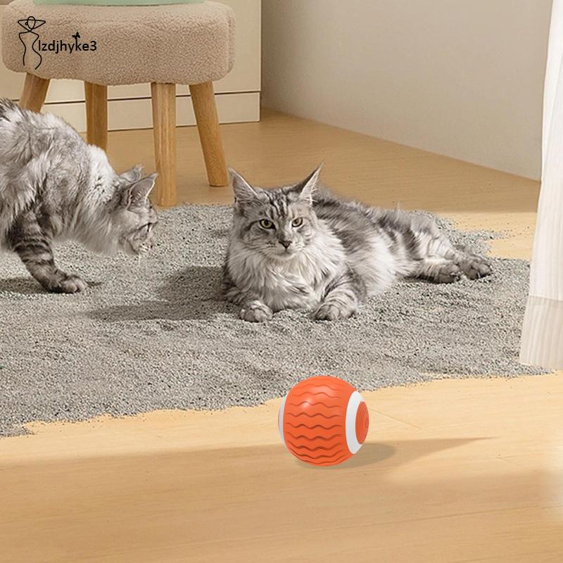Đồ Chơi Bóng Lăn Tương Tác Tự Động 2 Chế Độ Kèm Sạc USB Chuyên Dụng Cho Mèo Cưng Cỡ Nhỏ / Vừa / Nhỏ
