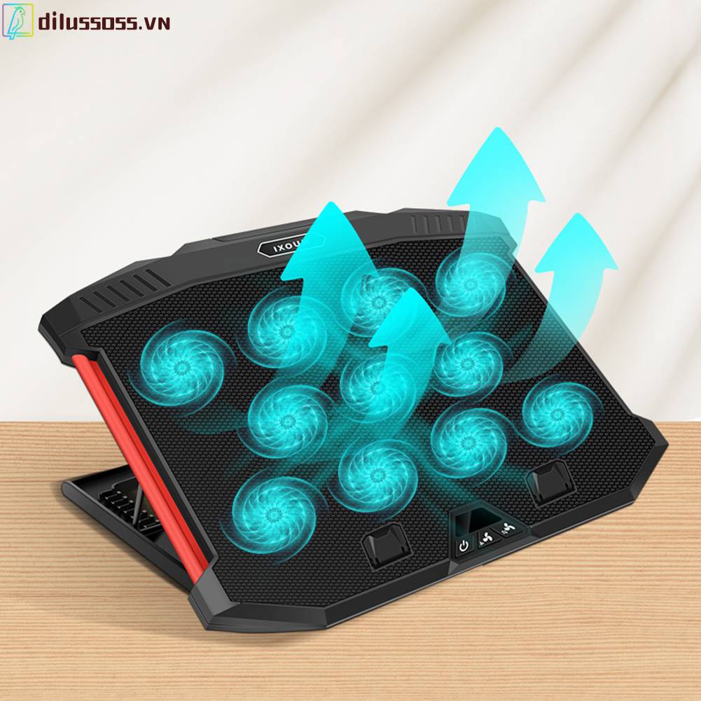 Giá Đỡ Laptop / Máy Tính Bảng 11 Quạt Tản Nhiệt Yên Tĩnh Kích Thước 13-18 Inch