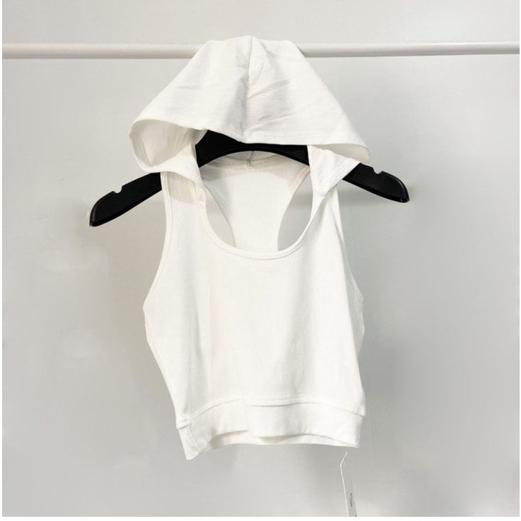 Áo Hoodie Không Tay Lưng Cao Thời Trang Mùa Hè Dành Cho Nữ