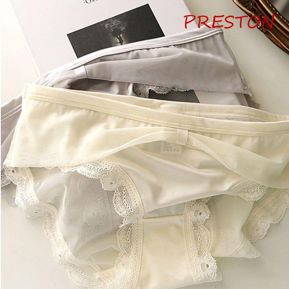 Quần Lót Cotton Lưng Thấp Phối Ren Màu Sắc Ngọt Ngào Quyến Rũ Cho Nữ
