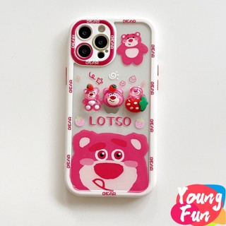 Ốp Điện Thoại TPU Mềm Trong Suốt Họa Tiết Lotso Cho IPhone14 13 12 11 Pro Max8 7 Plus X XR XS 6 6S Se 2020