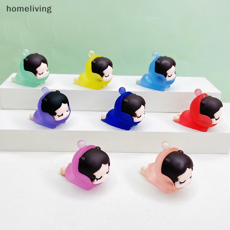 Bộ 5 Tượng Nhựa Phát Quang Hình Cô Gái Đang Ngủ Dùng Trang Trí Tiểu Cảnh