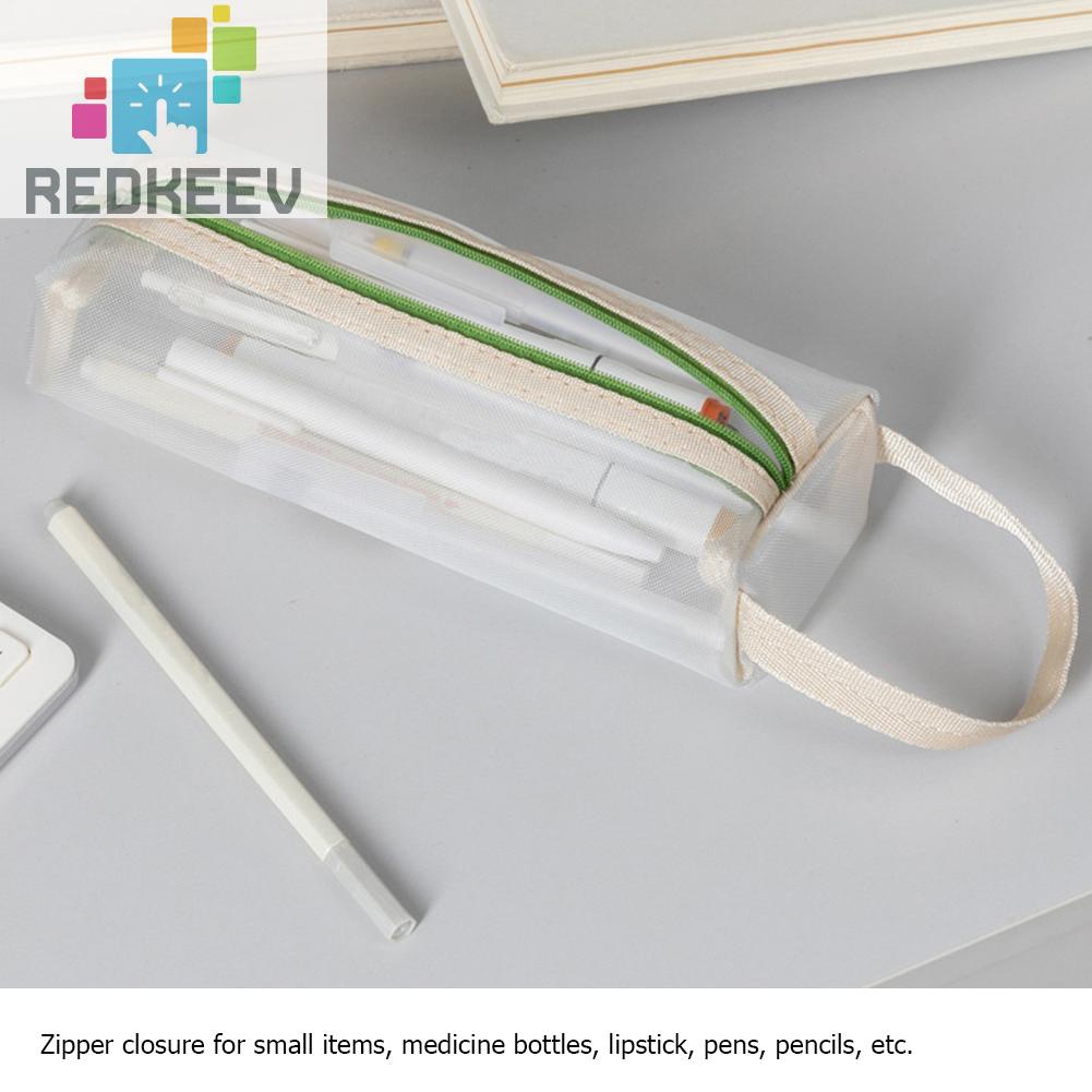 Ví Đựng Tiền Xu Bằng Nilon Phối Lưới Thoáng Khí Sức Chứa Lớn Đa Năng Tiện