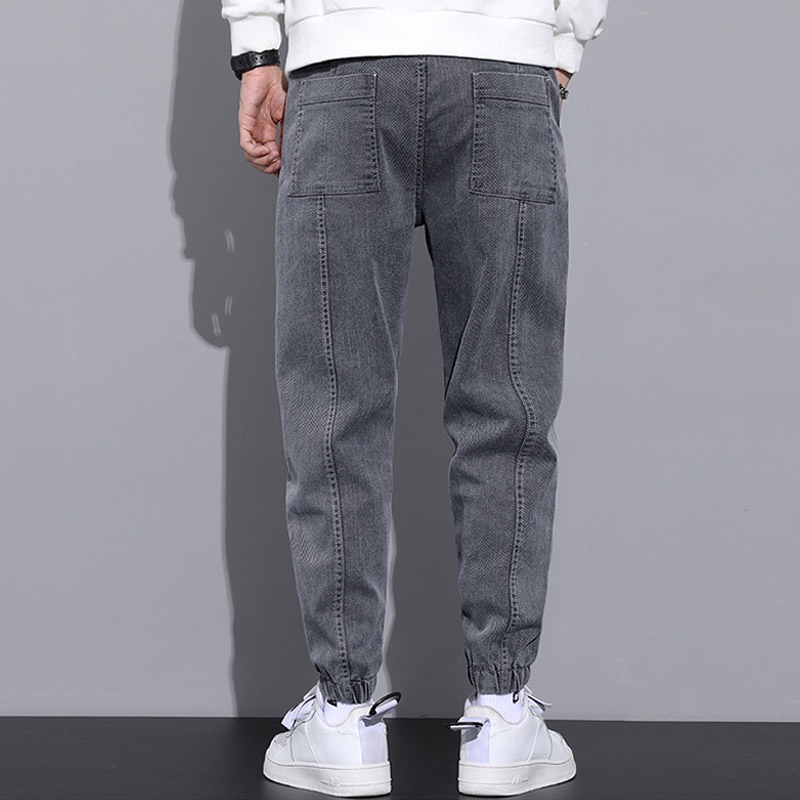 Quần Jeans Nam Dài Dáng Rộng Phong Cách Hàn Quốc