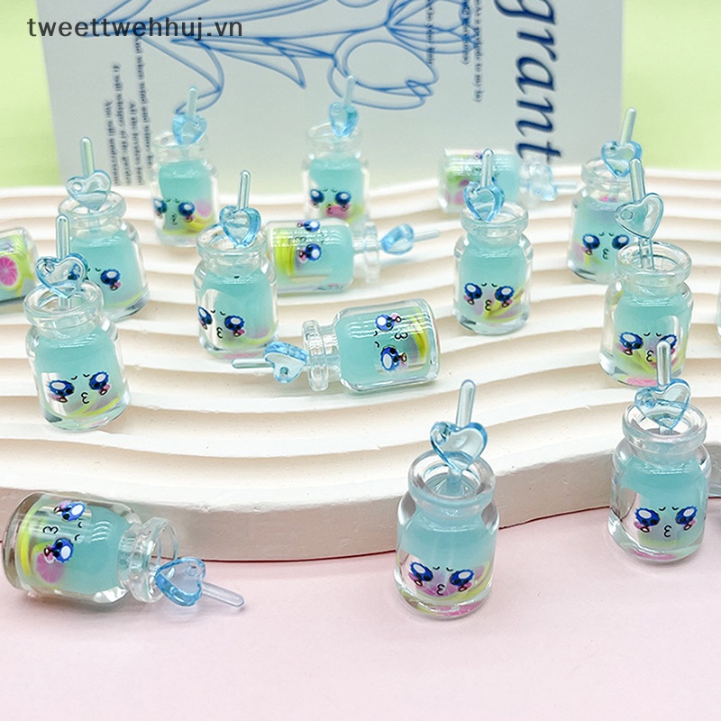Set 5 Ly Uống Nước Trái Cây Mini Phát Sáng Trong Bóng Tối Trang Trí Tiểu Cảnh