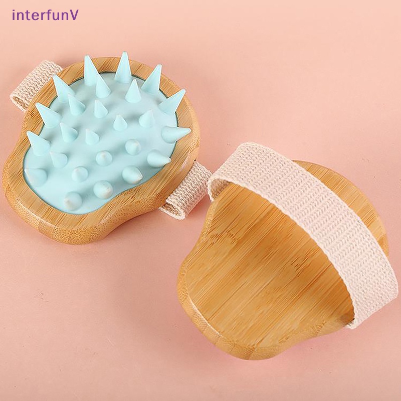 Bàn Chải Tròn Mát Xa Da Đầu Chăm Sóc Da Đầu