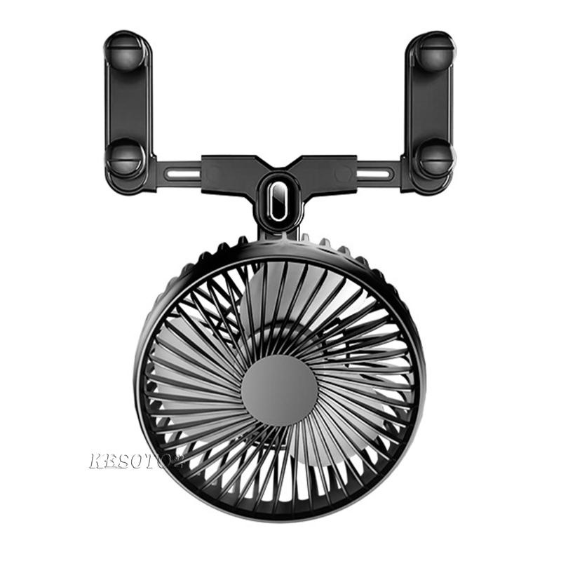 Quạt Gió Xoay 360 Độ Ít Ồn Siêu Nhẹ Tùy Chỉnh Tiện Dụng Cho Xe Hơi / Xe Tải