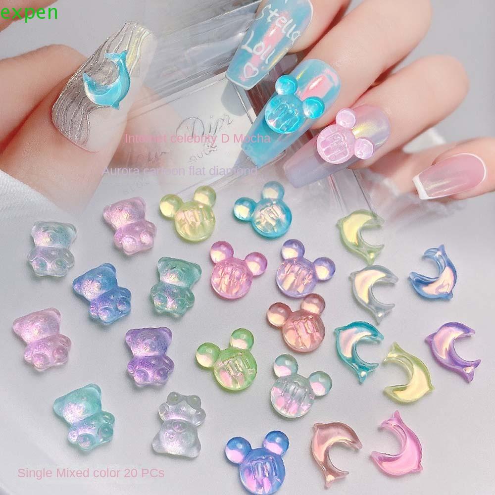 Phụ Kiện Trang Trí Móng Tay Họa Tiết Hoạt Hình Phong Cách Hàn Quốc