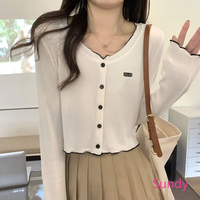 Áo Khoác Cardigan Chống Nắng Màu Xám Plus Size Phong Cách Hàn Quốc Thời Trang Xuân Thu Cho Nữ