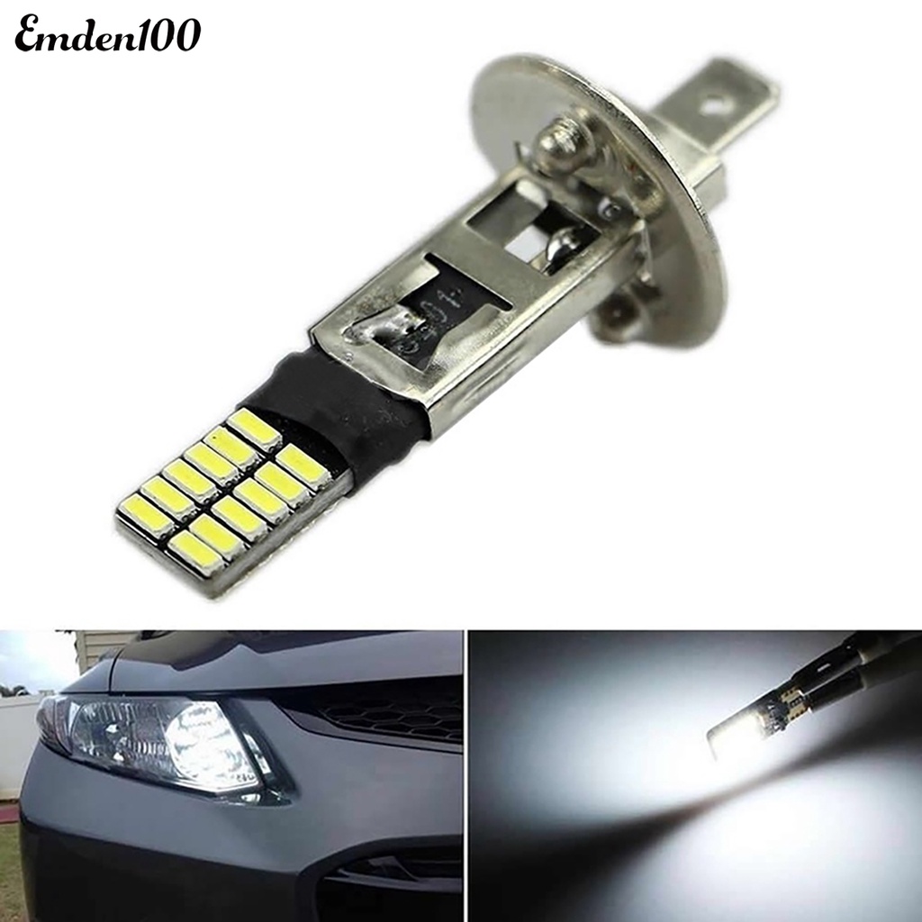 Đèn Pha Chống Sương Mù Ánh Sáng Trắng 6500K 12V HID Xenon 24-SMD H1 Cho Xe Hơi