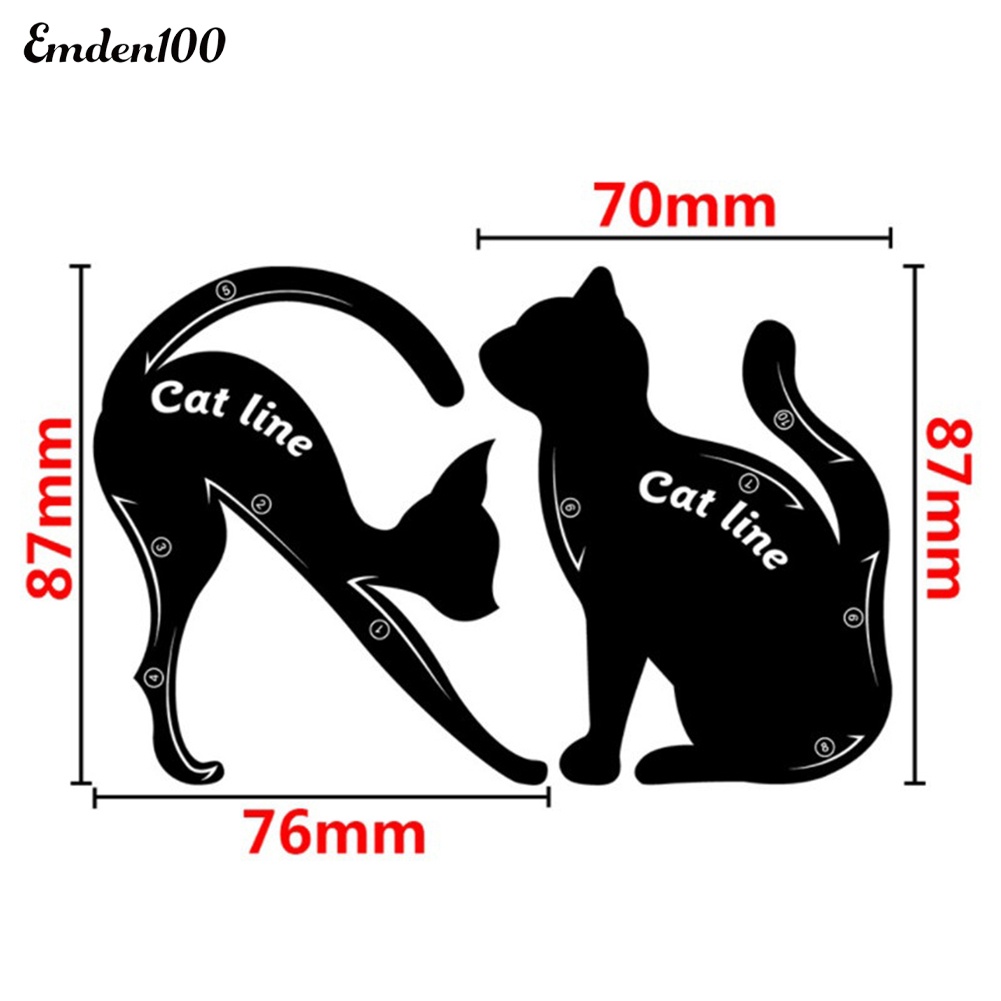 1 Cặp Khuôn Hỗ Trợ Kẻ Mắt Nhanh Chóng Dễ Sử Dụng