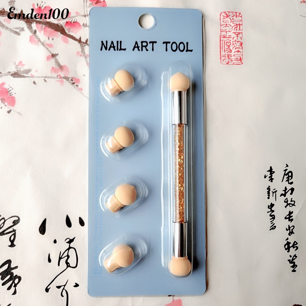 Bút Mút Hai Đầu Di Động Không Nhòe Dùng Vẽ Móng Nghệ Thuật