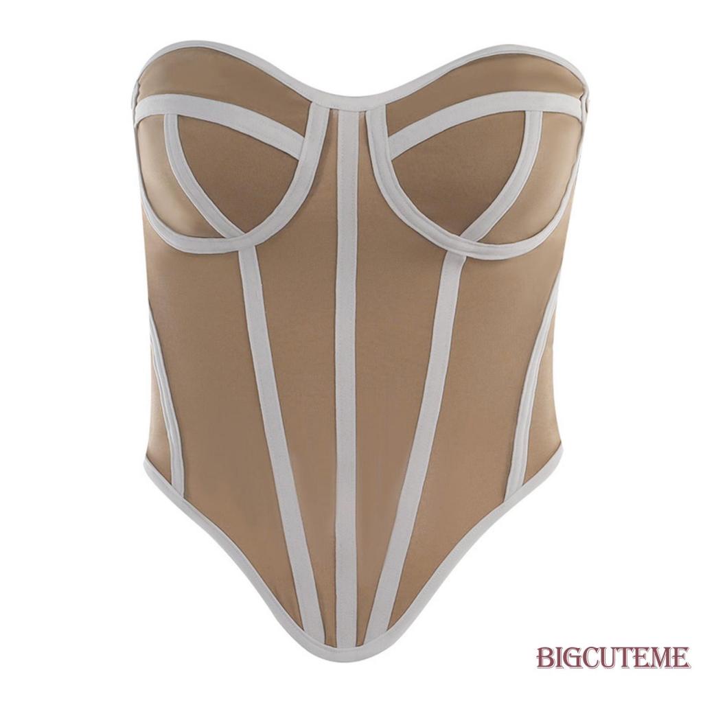 Áo Ống Màu Sắc Tương Phản Thời Trang Mùa Hè Cho Nữ