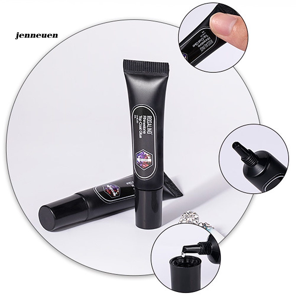 Keo Dán Hạt Đá Trang Trí Móng Tay 2 Trong 1 ROSALIND 8ml