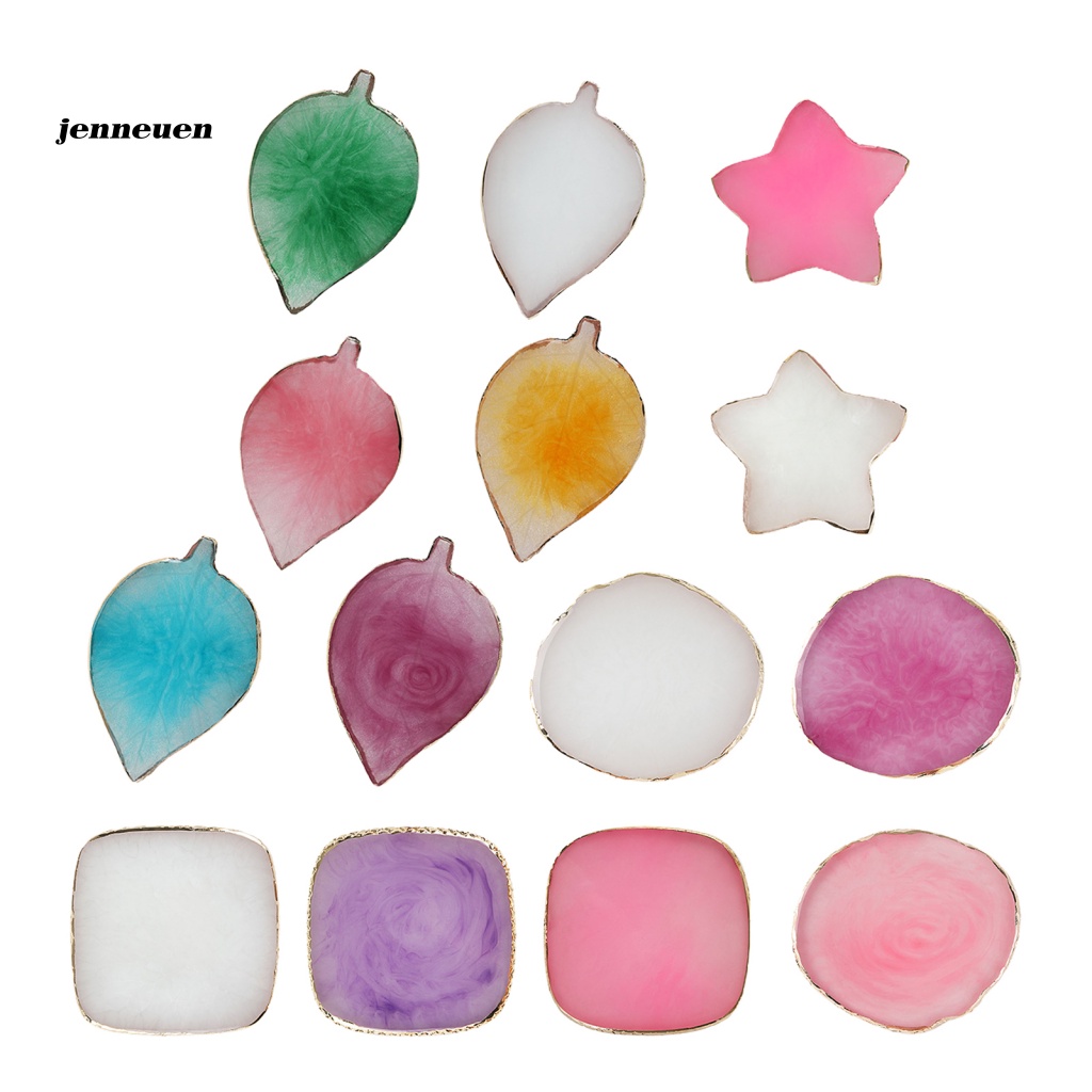 Bảng Màu Vẽ Móng Nghệ Thuật Hình Ngôi Sao / Trái Tim / Chiếc Lá Nhiều Màu Sắc