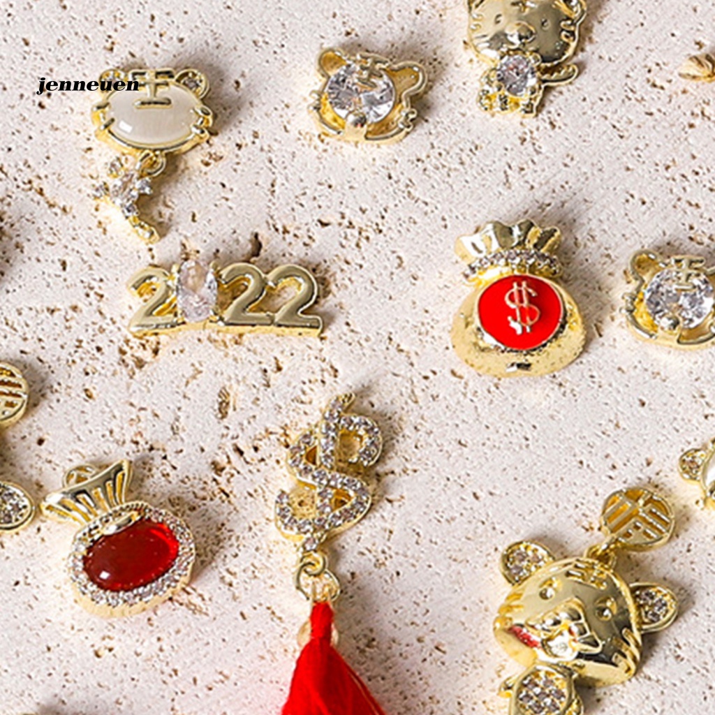 Hộp Phụ Kiện Trang Trí Móng Tay Sang Trọng 5g Dành Cho Năm Mới 2022