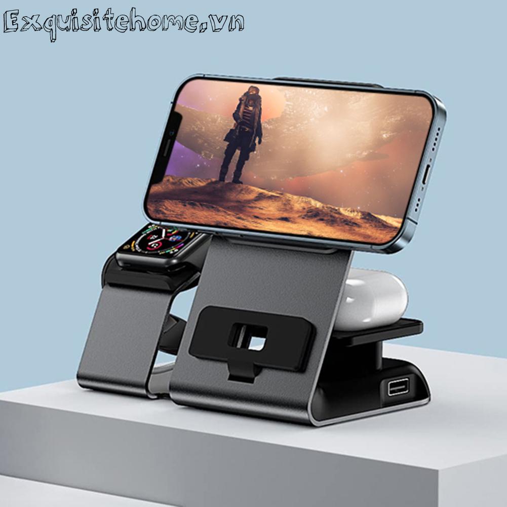 Đế Sạc Từ Tính Không Dây Cho Apple Watch iPhone Và Tai Nghe
