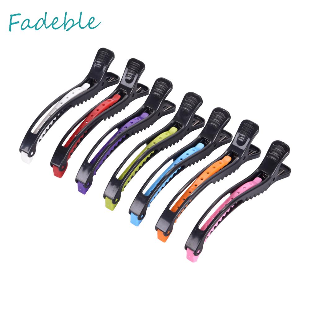 Set 6 Kẹp Nhựa Cố Định Tóc Hai Cổng Thiết Kế Nhỏ Gọn