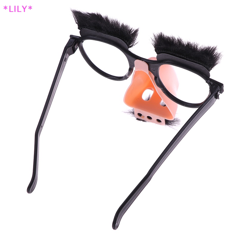 Lily ưa thích cosplay ngụy trang ria mép kính Halloween bên váy mũi lớn uuu