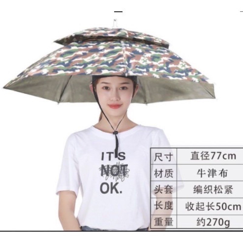 Mũ ô đội đầu 2 tầng hàng loại 1 che mưa, che nắng,đi làm đồng , đi câu cá, đi dã ngoại ANam-Fishing