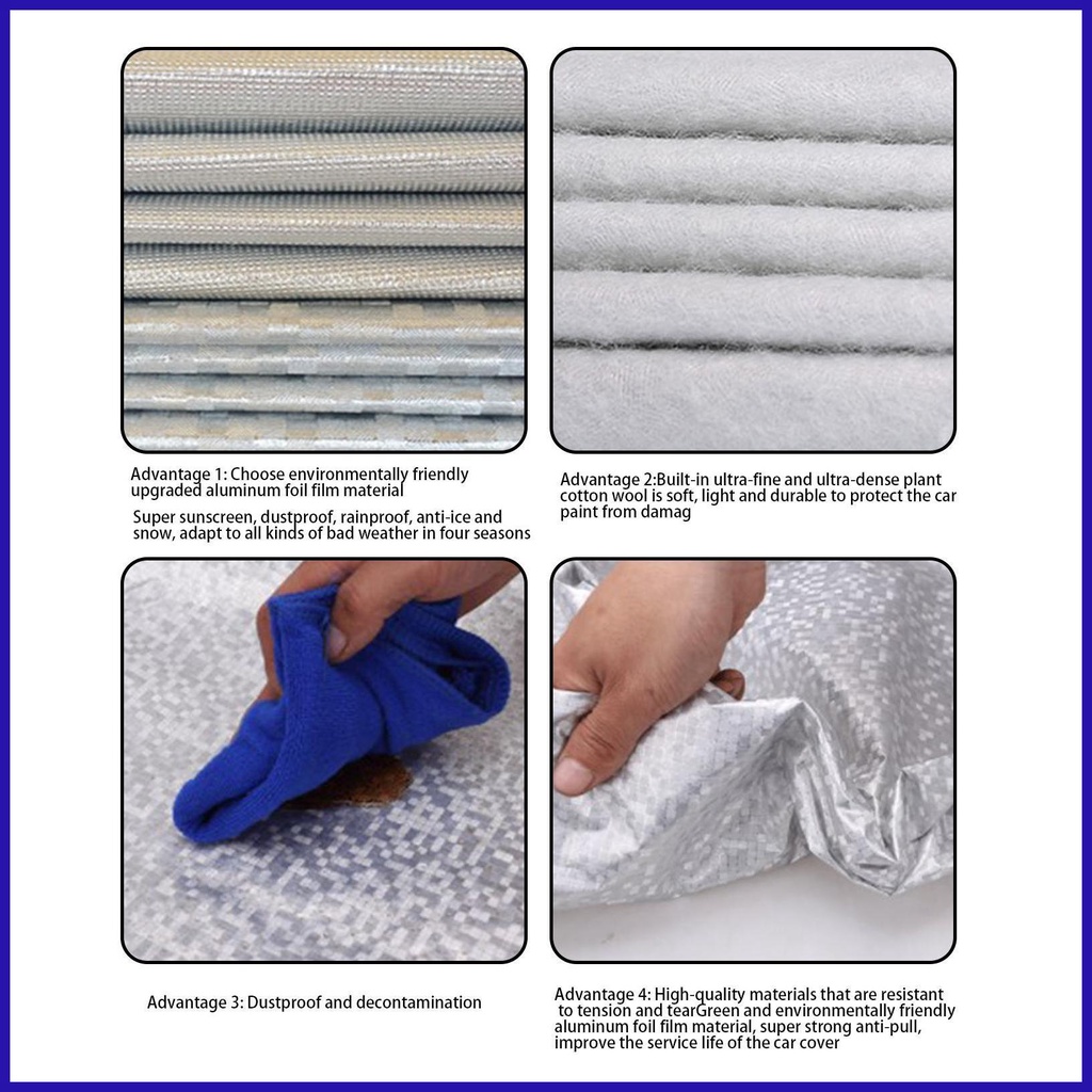 Tấm Che Nắng Bằng Lá Nhôm Màu Bạc Cho SUVs Sedans robpvn