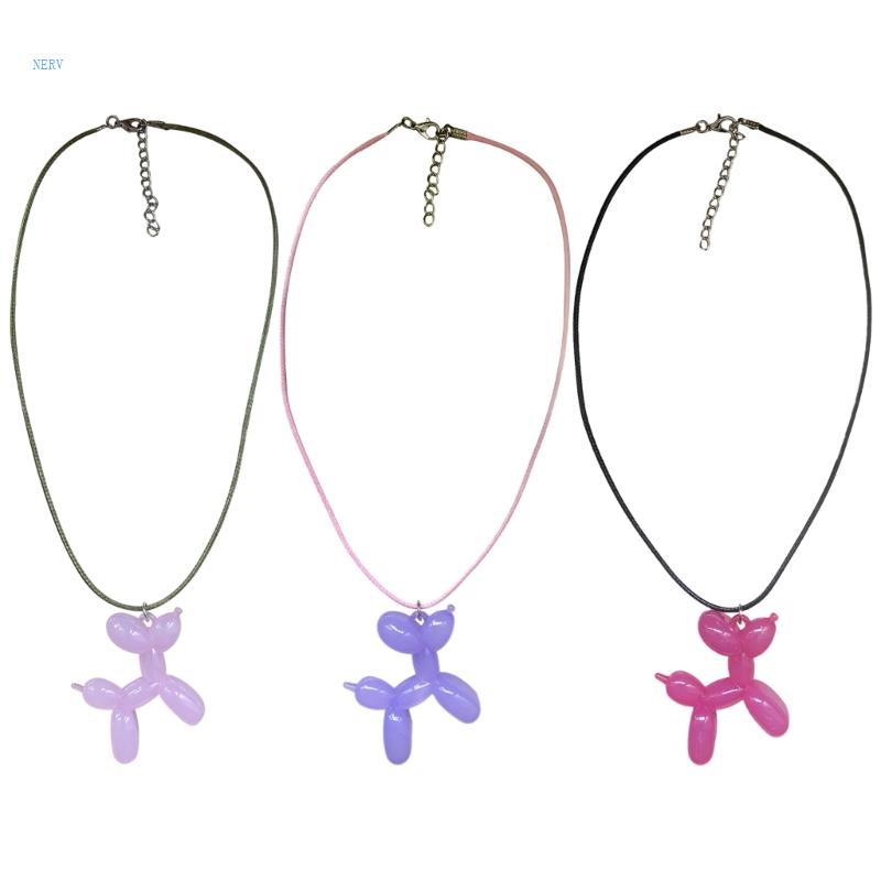 Vòng Cổ Choker Dài Mặt Hình Chó Thời Trang Có Thể Điều Chỉnh Kích Cỡ