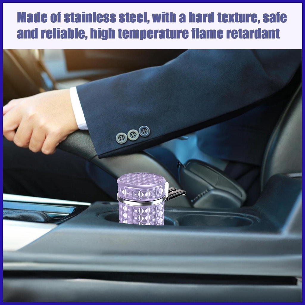 Khay Gạt Tàn Thuốc Mini Đa Năng Có Đèn LED Và Nắp Đậy Cho Xe Hơi / Văn Phòng / Nhà Hàng