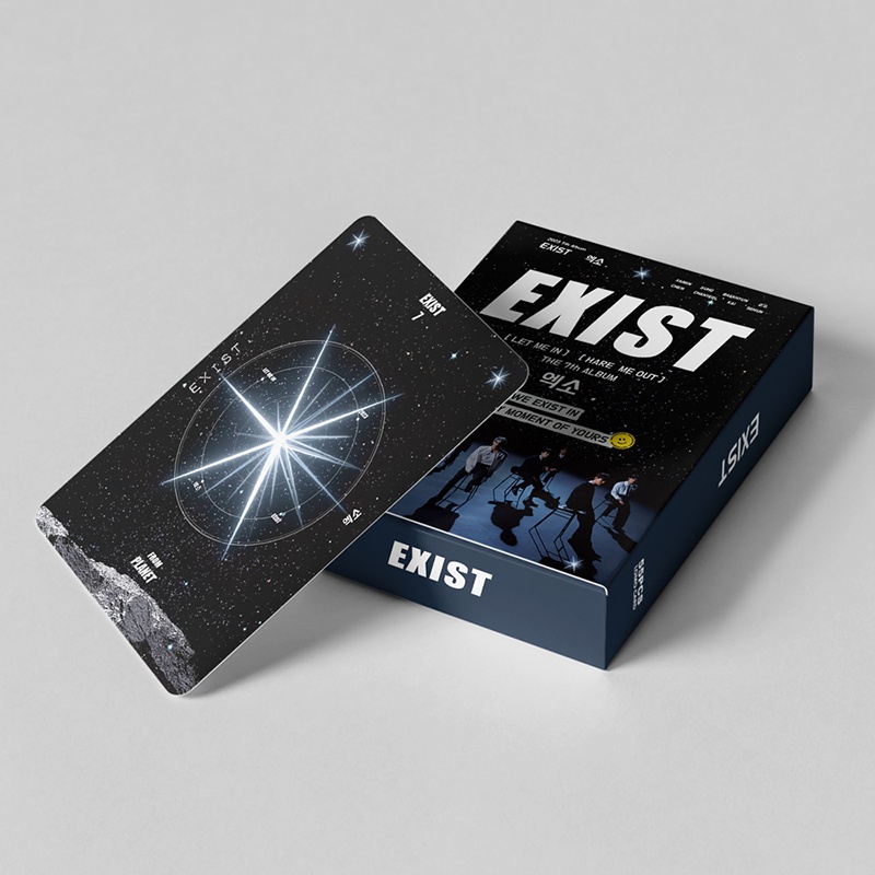 EXO Card Set 55 Tấm Thẻ Ảnh EXIST Kpop Lomo Card Hình Nhóm Nhạc
