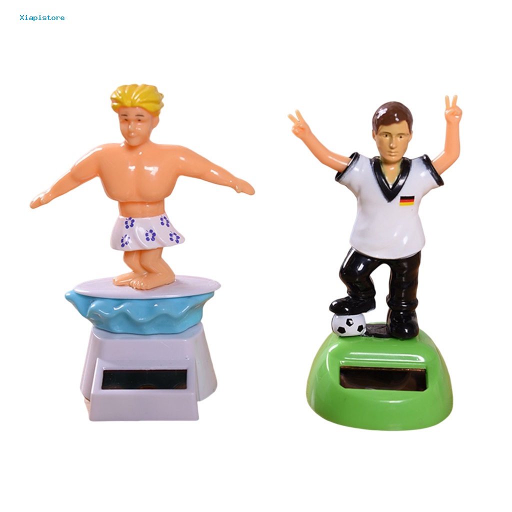 [Xiapistore] Đồ Trang Trí Xe Hơi Sử Dụng Năng Lượng Mặt Trời Tiết Kiệm Năng Lượng Hình Hoạt Hình