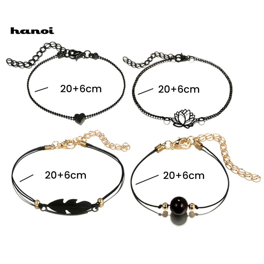 Set 4 VòNg Đeo Tay ThờI Trang Cho Nữ