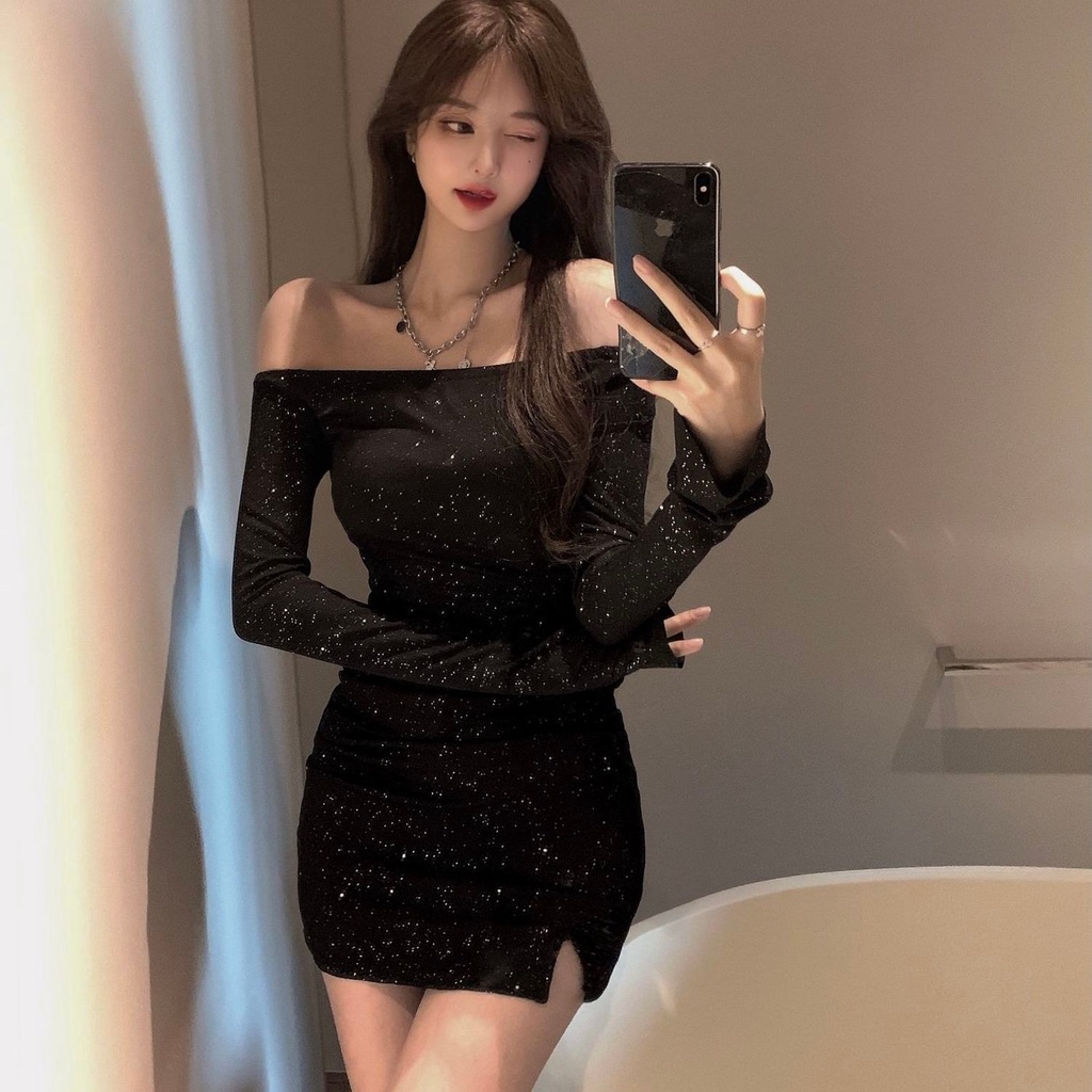 Chic váy nữ Đầm Body Cho thời váy trang hàng cao cấp tính cách 2023 NEW AG081102