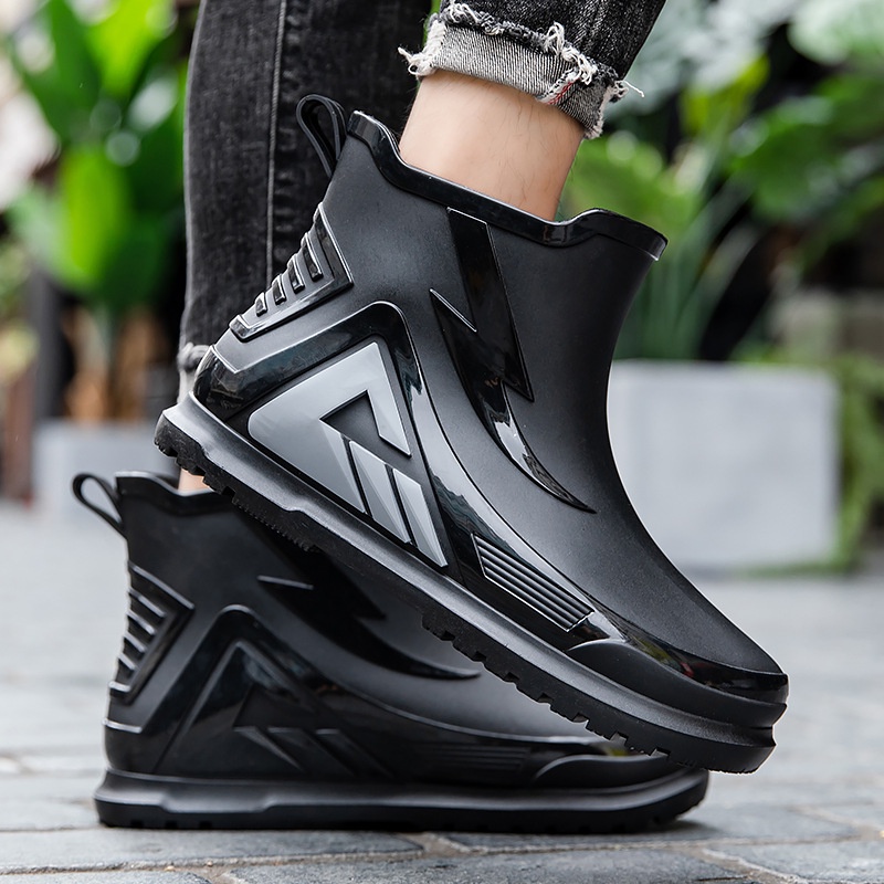 Giày Bốt Cao Su Đi Mưa / Câu Cá Đế Dày Chống Trượt / Thấm Nước Thời Trang Cho Nam Và Nữ