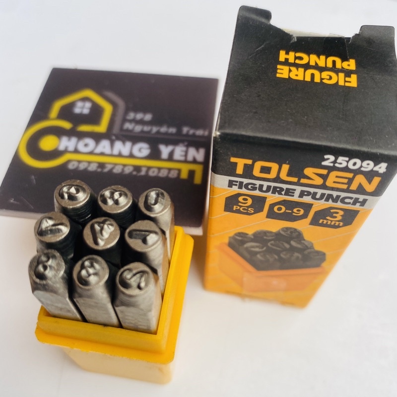 Bộ đóng số, đóng chữ khung xe máy 3mm & 6mm chính hãng